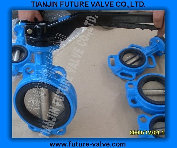 Wafer Type Butterfly Valve Aluminum Handle
