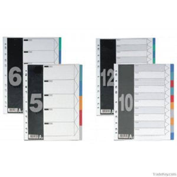 2012 office and school necessary supplies index dividers