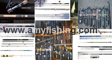 fishing tackle, fishing rods, fly rods, telescopic rods, pole rods, bass rods, carp rods