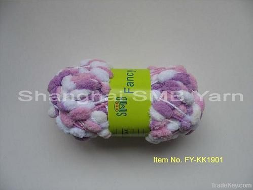 hand knitting yarn, pompom yarn, fancy yarn