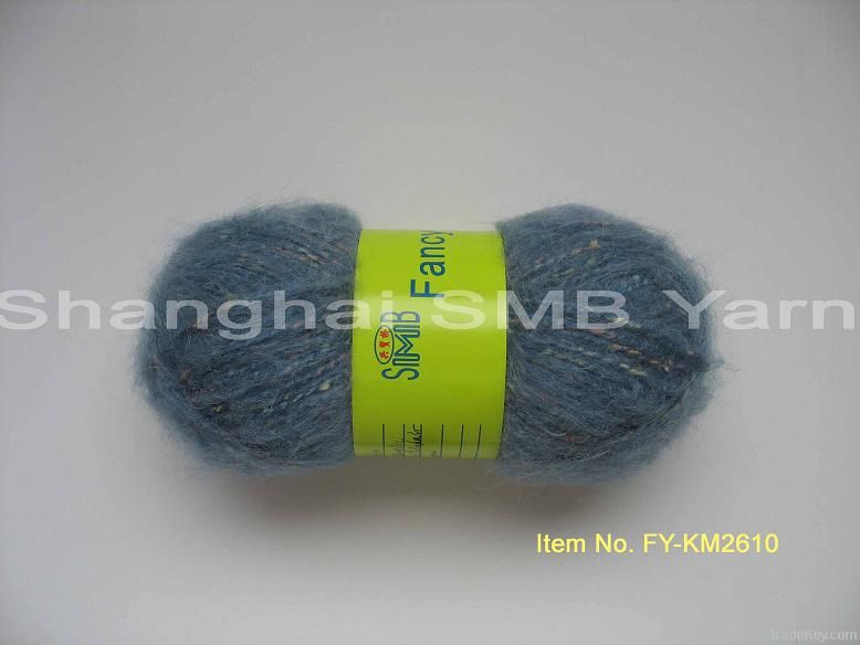 mohair yarn, hand knitting yarn, fancy yarn