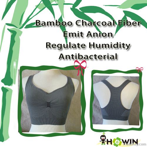 Bamboo charcoal sport vest for women