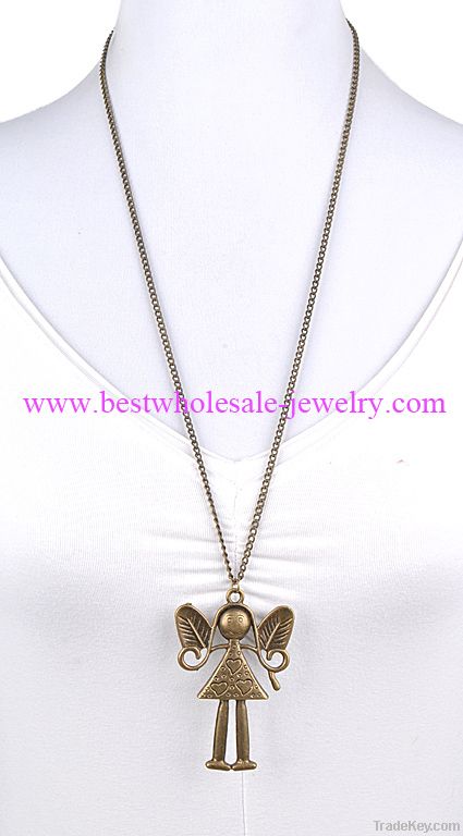 Novelty girl pendant necklace