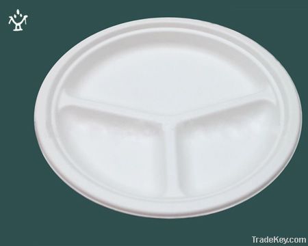 Biodegradable disposable corn starch plates