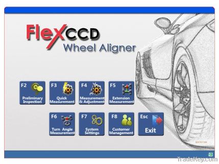 Wheel aligner CCD