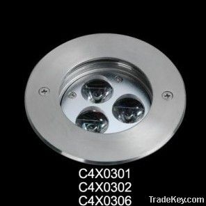 3-LED Recessed Underwater Light