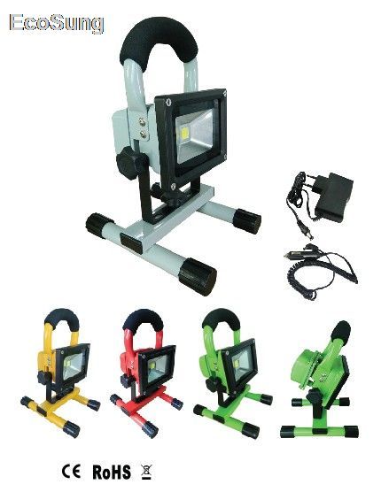 10W Portable rechargeable LED floodlights