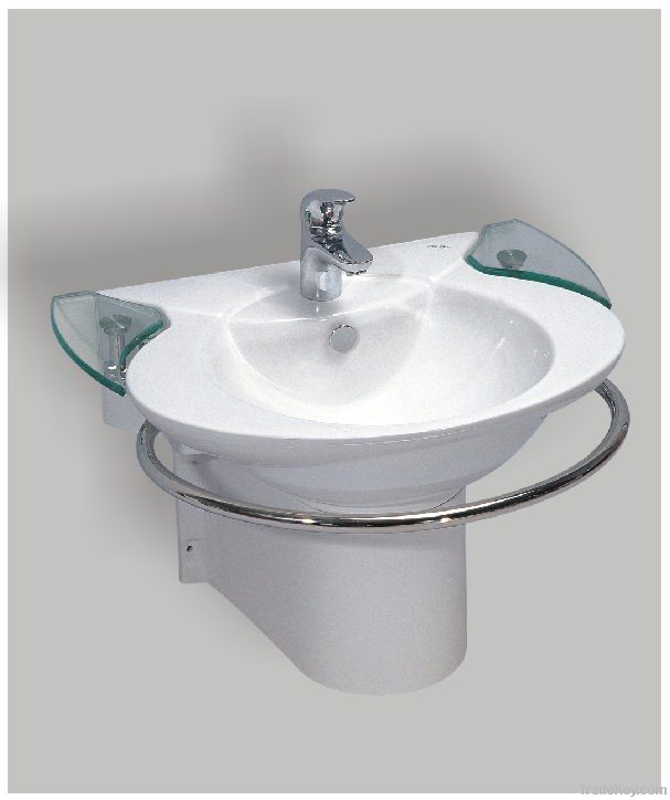Semi-pedestal washbasin