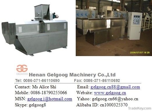 Double screw pellet machine