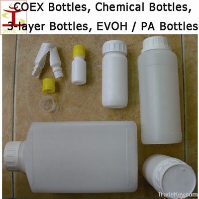 COEX bottles, chemical bottle, EVOH PA Nylon Barrier bottle