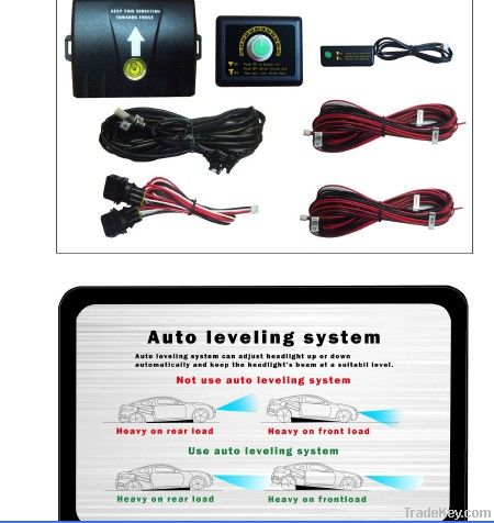 Auto leveling system for vehicle headlamp