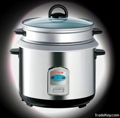 High Quality Stainless Steel  Flower Stamped Rice Cooker