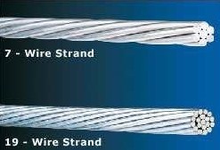 PC Strand and galvanized steel wire strand