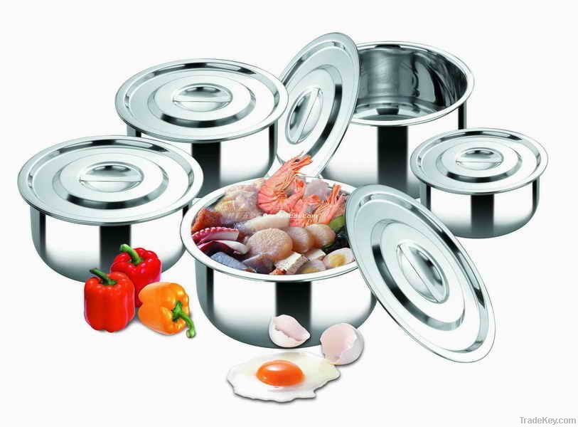 10pcs stainless steel Thailand Style Pot/cookware set