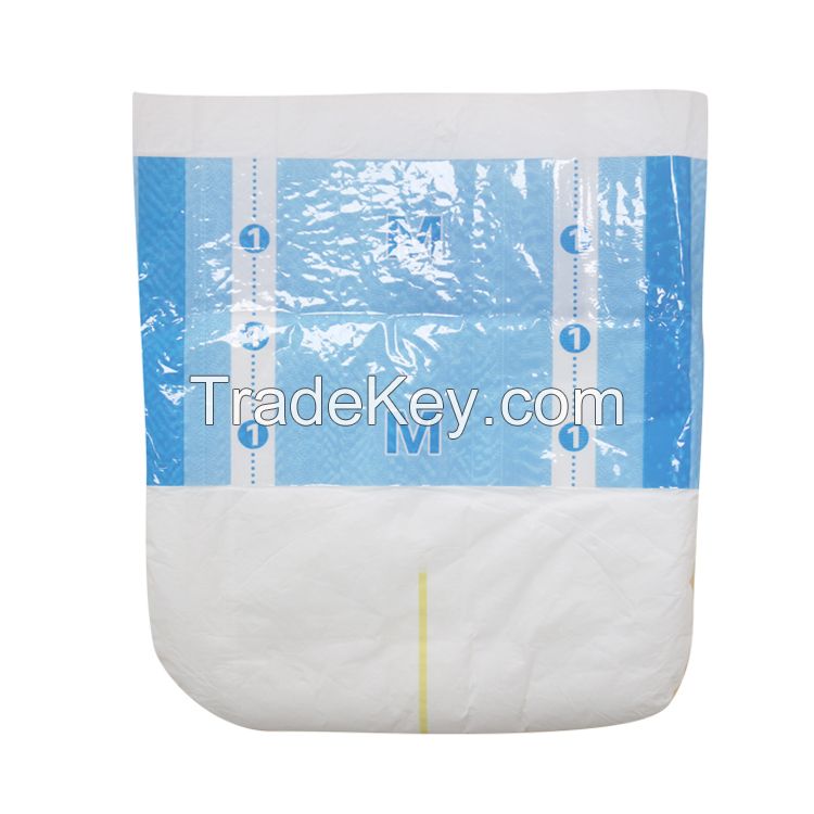 FDA Certificate Soft Cotton PE Film Backsheet Disposable Adult Diapers 