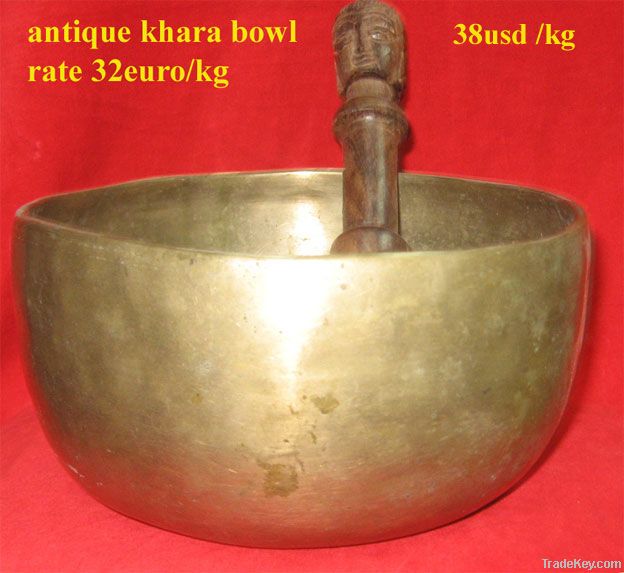 old tibetan khara singing bowl