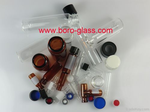 all kinds of sample vials with caps and septas