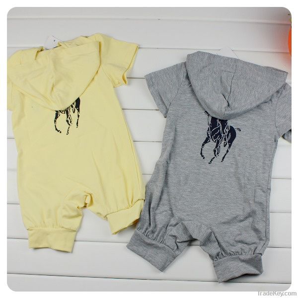 polo baby romper short sleeves 100%cotton  many colors