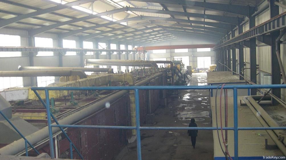 Glass wool production line