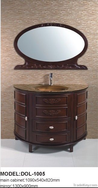 Tawny Solid Wood Bathroom Furniture DOL-1001