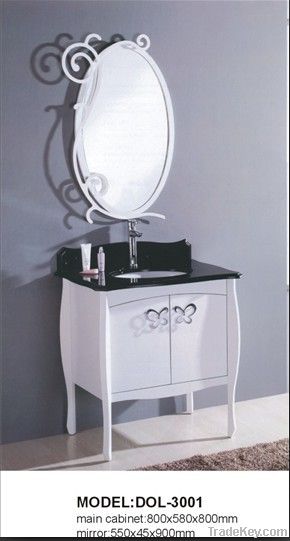 White Ivory MDF Bathroom Cabinet DOL-3008