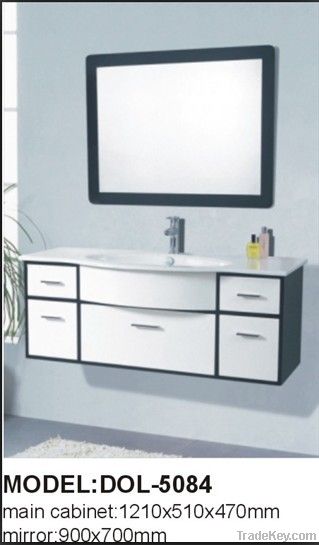 White PVC Bathroom Cabinet Furniture DOL-5084