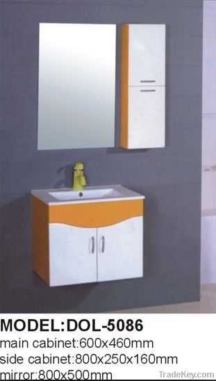 White PVC Bathroom Cabinet Furniture DOL-5084