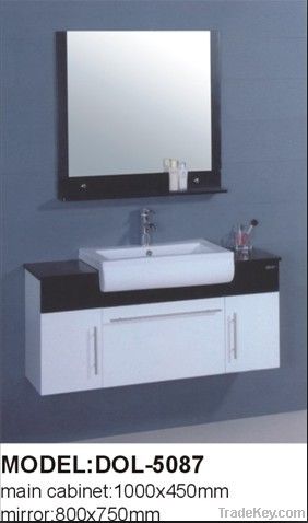 White PVC Bathroom Cabinet Furniture DOL-5084