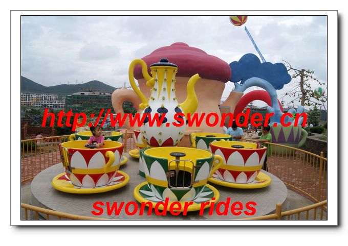 Attractive Rotating Coffee Cups Rides for Amusement Park