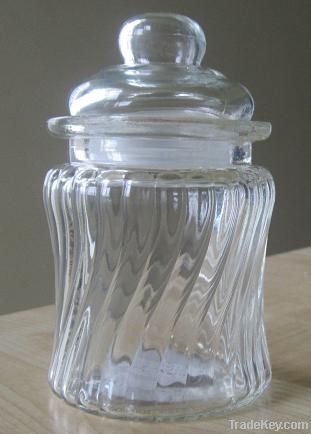 storage glass jar with screw lid