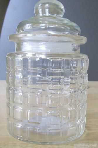 storage glass jar with screw lid