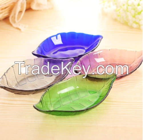 handmade glass dish with different shape, size , color