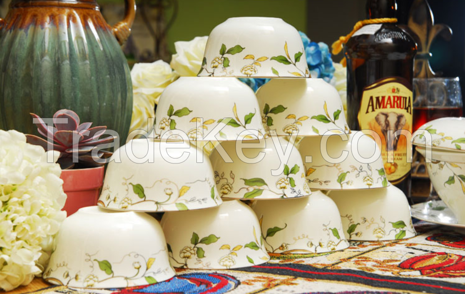 56pcs Porcelain ceramic  Dinner Set