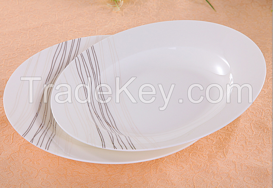 Porcelain ceramic Plate, new bone