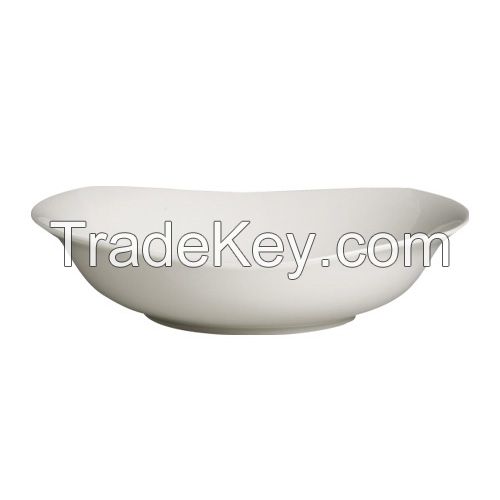 Hotel Porcelain Dinnerware, dinnerware, ceramic porcelain soup plate with ear