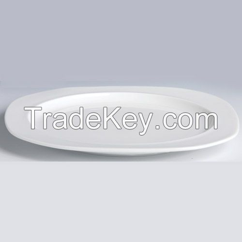 Normal White Porcelain plate, ceramic porcelain plate,