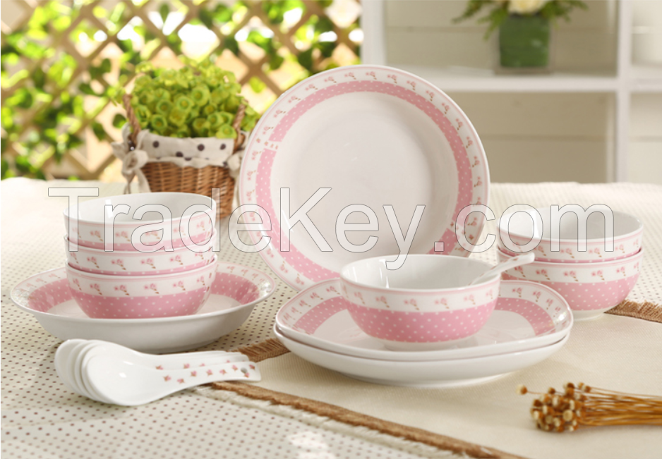 Bone porcelain ceramic Dinner set