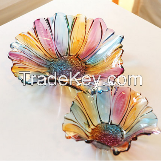 Glass Candy Plate for Decoration