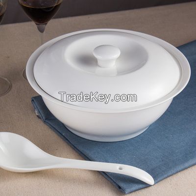 soup tureen, soup pot, bone china, new bone, white porcelain, ceramic, wholesale, hotel, restaurant