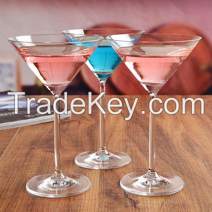 Hot sell mouth blown eco-friendly glass Cocktail goblet &amp; high-quality Matini glass