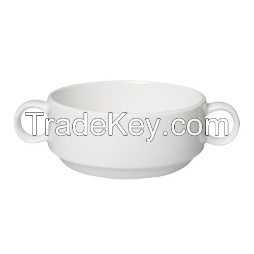 porcelain soup plate and cup, ceramic soup cup&plate, porcelain dinnerware, ceramic dinnerware