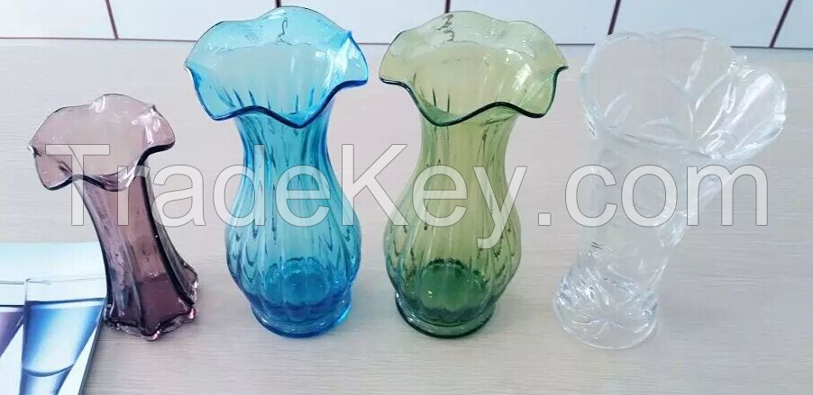 colour handmade art glass vase/glass vase flower vase crystal vase