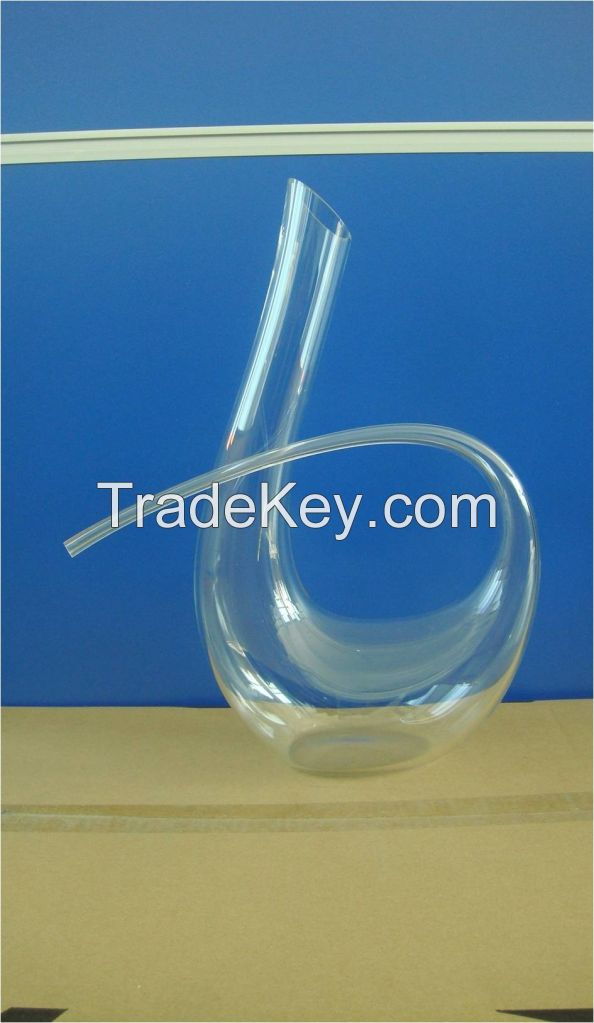 lead-free mouth blown cheap glass decanters drinking decanter