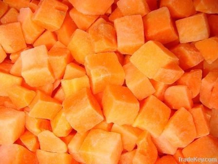 frozen carrot dices (IQF carrot dices)