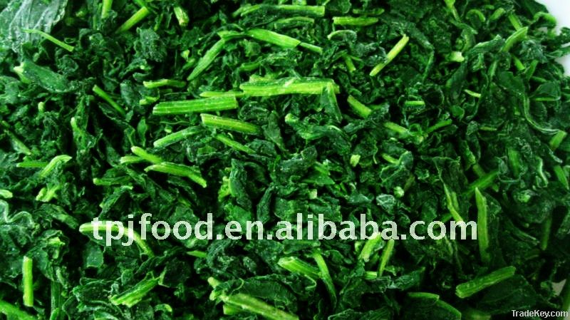 frozen spinach pieces (IQF spinach pieces )