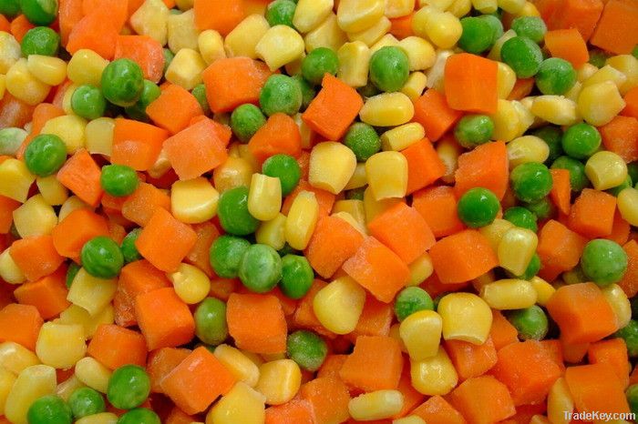 frozen mixed vegetables (IQF mixed vegetables)