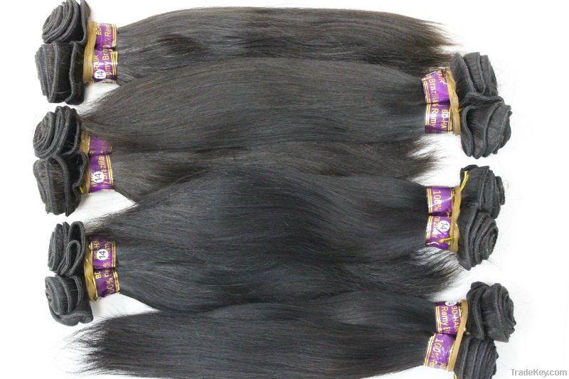 Hot sale! 100% Brazilian remy hair, natural color, human hair