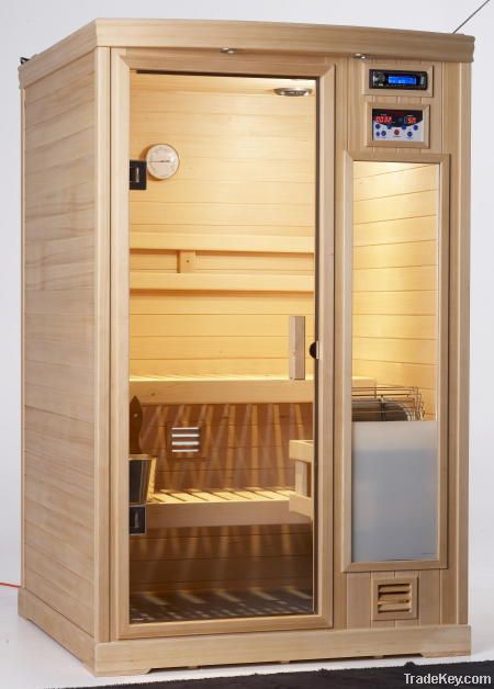 traditional finnish wet sauna cabin