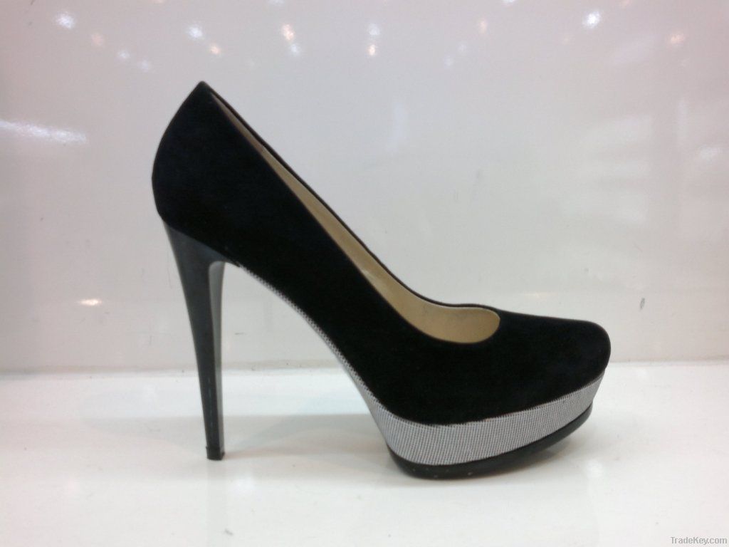 Ladies Black High Heels Pump001