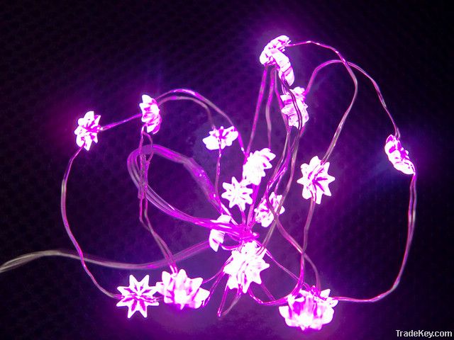 Led string light, christmas decorative lights, star shape